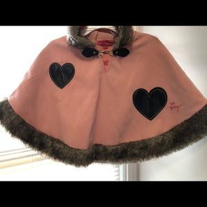 Betsey Johnson hooded poncho